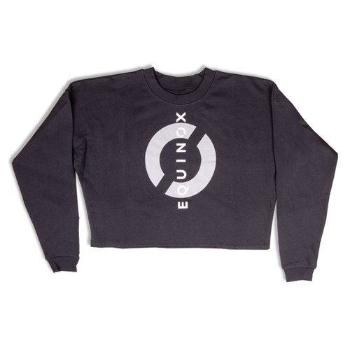 Women's Cropped Sweatshirt - Large Front logo